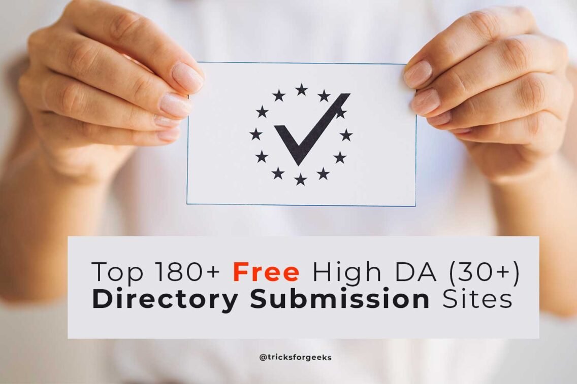 Free High DA Directory Submission Sites