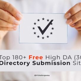 Free High DA Directory Submission Sites