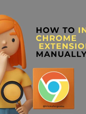 how to install chrome extension manually
