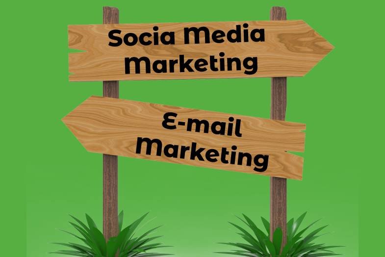 Social media marketing and email marketing